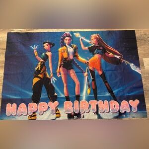 K-POP birthday banner